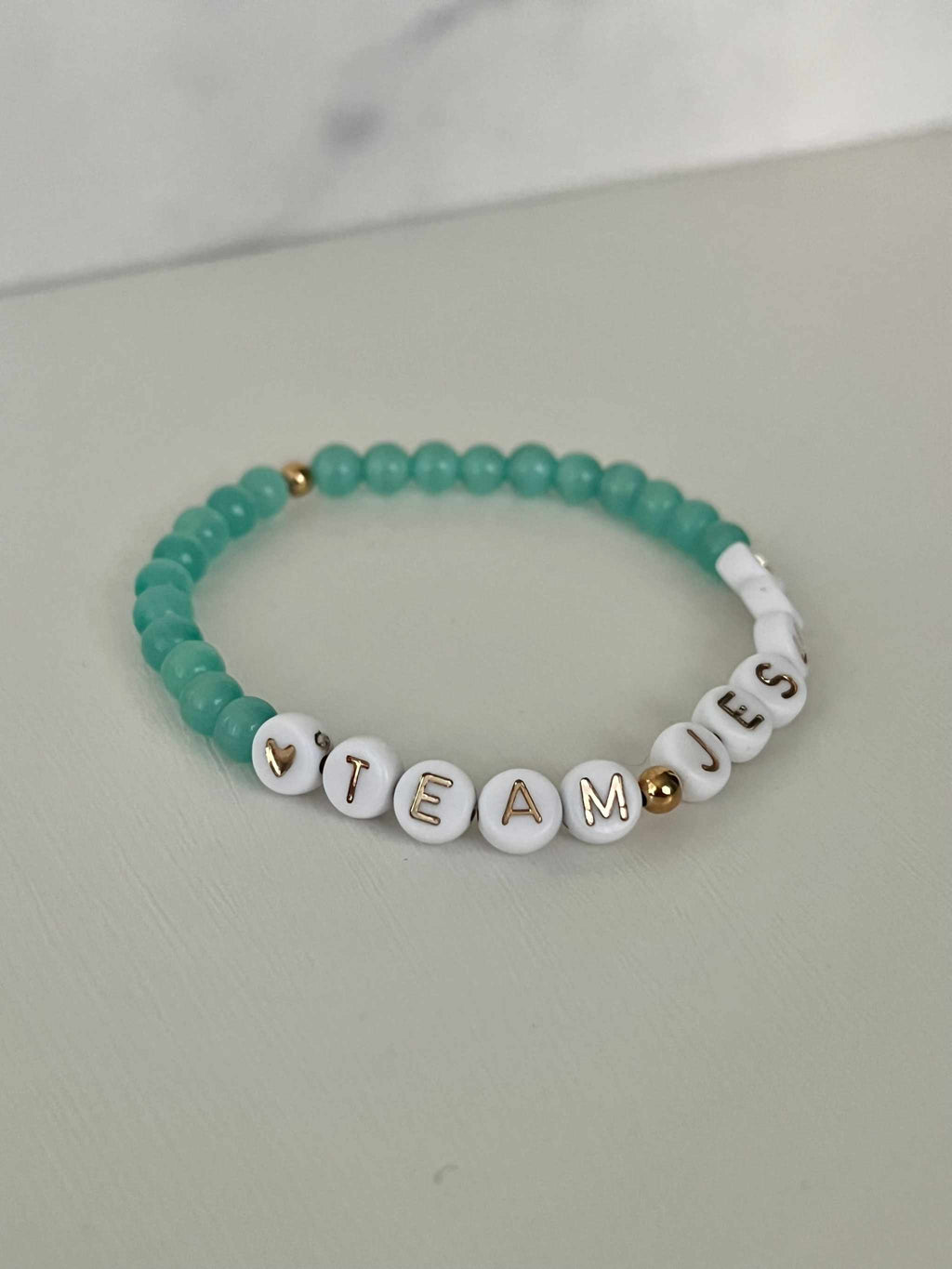Opal Iridescent Bead Bracelet – Team Jesus Multicolor Faith Jewelry